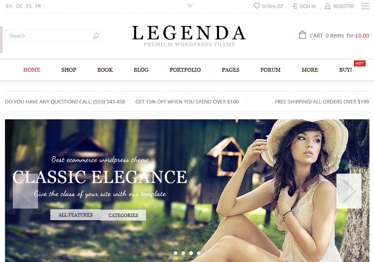 Legenda WordPress Theme