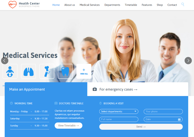 Medical Health WordPress Theme Medical Health WordPress Theme