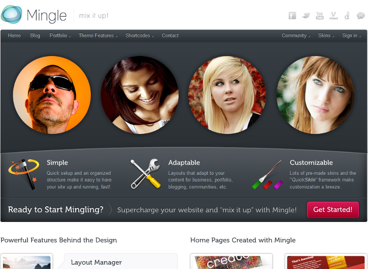 Mingle WordPress Theme Mingle WordPress Theme
