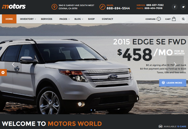 Motors WordPress Theme Motors WordPress Theme