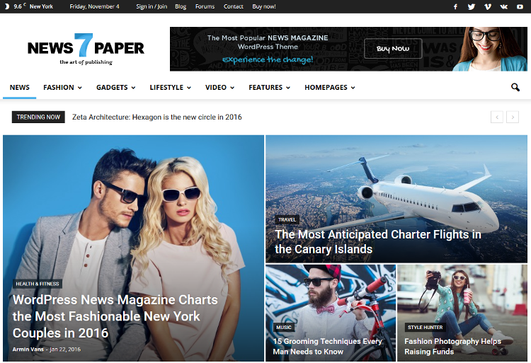 NewsPaper WordPress Theme