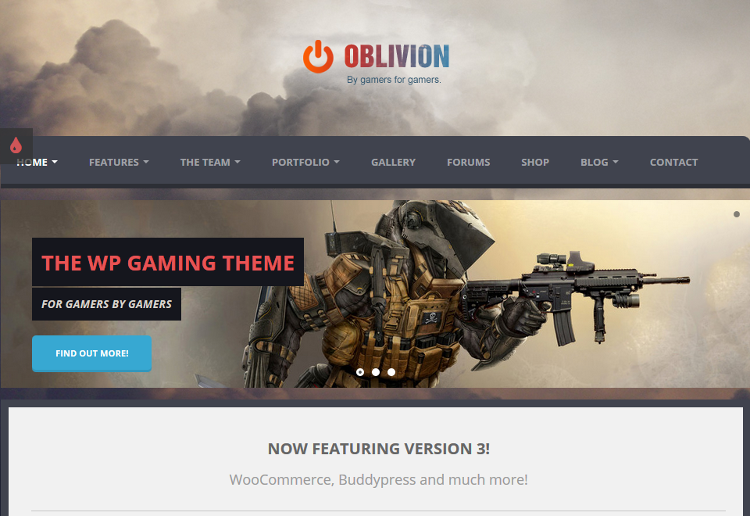 Oblivion WordPress Theme Oblivion WordPress Theme