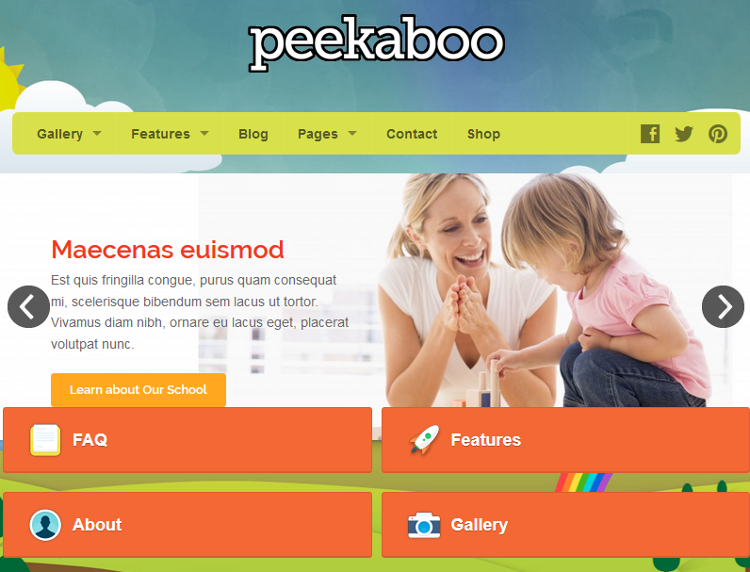 Pekaboo WordPress Theme