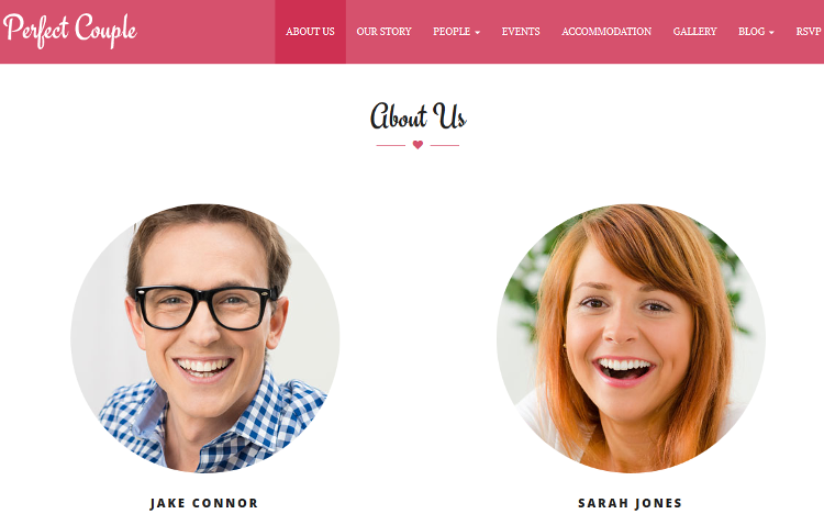 Perfect Couple WordPress Theme