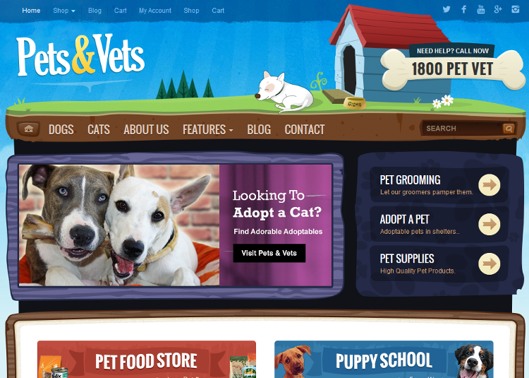 Pets & Vets WordPress Theme Pets & Vets WordPress Theme