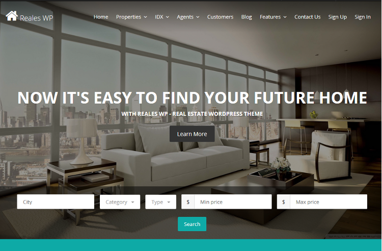 Reales WP WordPress Theme Reales WP WordPress Theme