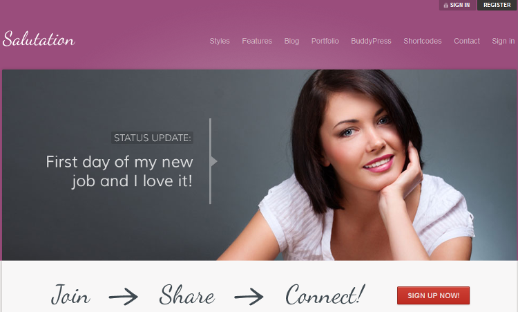Salutation WordPress Theme Salutation WordPress Theme