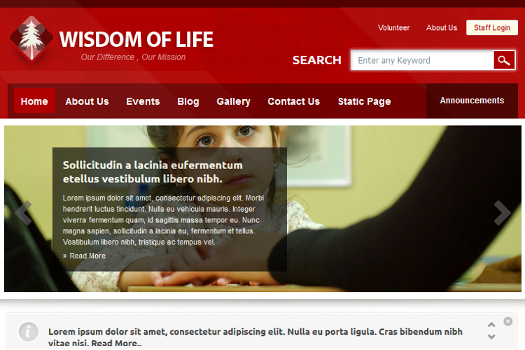 Wisdom Of Life WordPress Theme Wisdom Of Life WordPress Theme