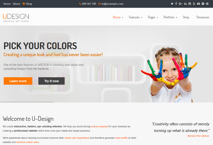 uDesign WordPress Theme
