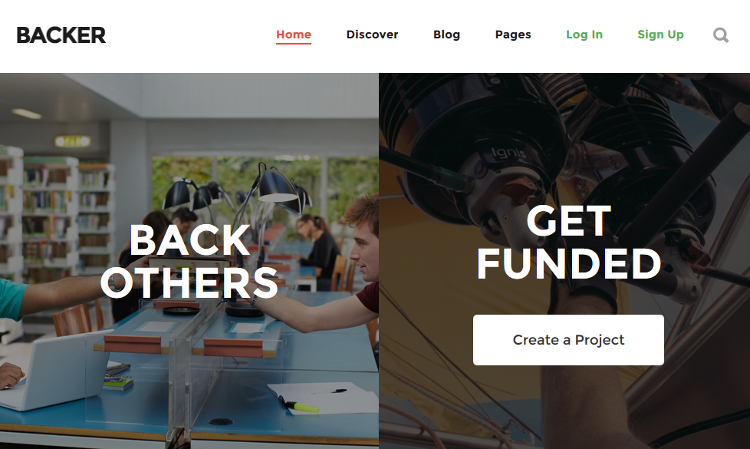 Backer WordPress Theme