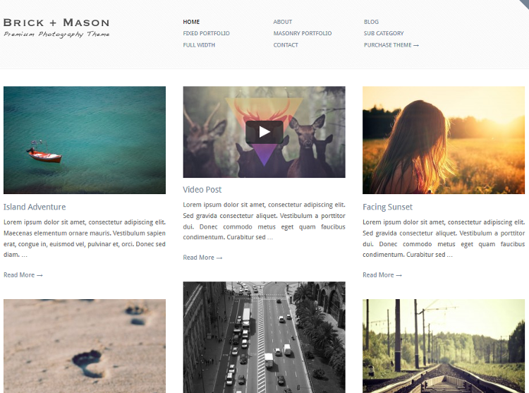 Brick + Mason WordPress Theme