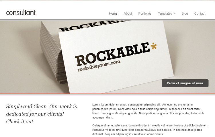 Consultant WordPress Theme