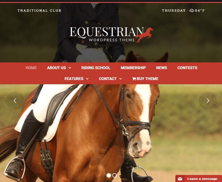 Equestrian WordPress Theme Equestrian WordPress Theme