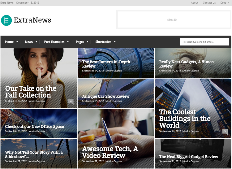 ExtraNews WordPress Theme