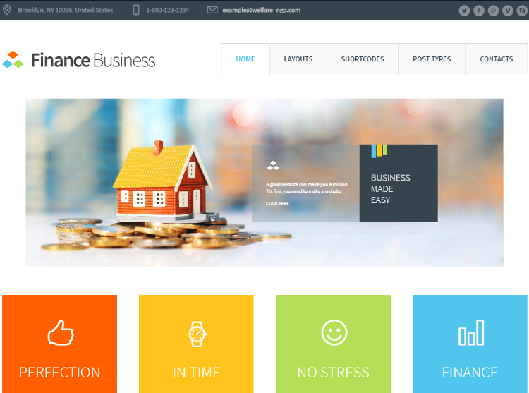 Finance Business WordPress Theme