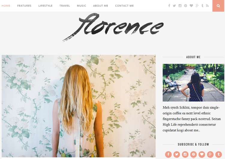 Florence WordPress Theme
