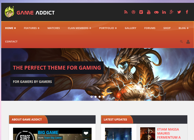 Game Addict WordPress Theme Game Addict WordPress Theme