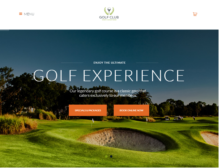 Golf Club WordPress Theme