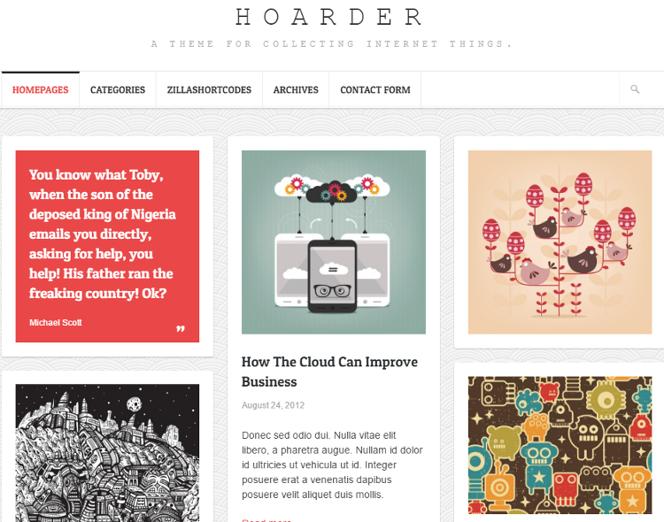 Hoarder WordPress Theme