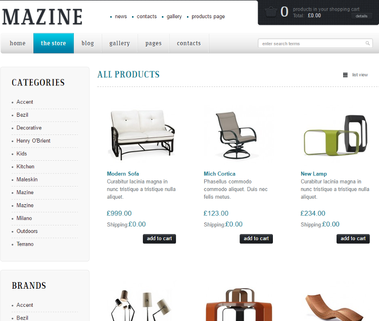 Mazine WordPress Theme