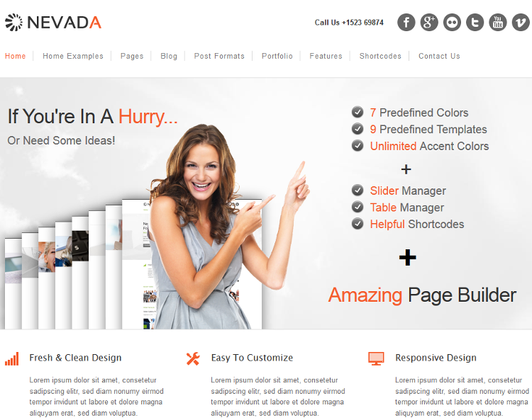 Nevada WordPress Theme