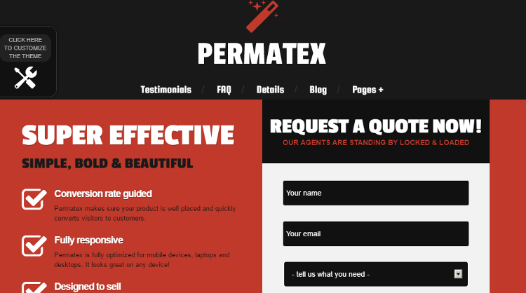 Permatex WordPress Theme