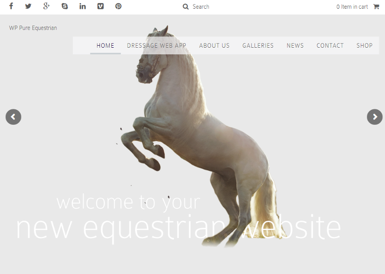 Pure Equestrian WordPress Theme Pure Equestrian WordPress Theme
