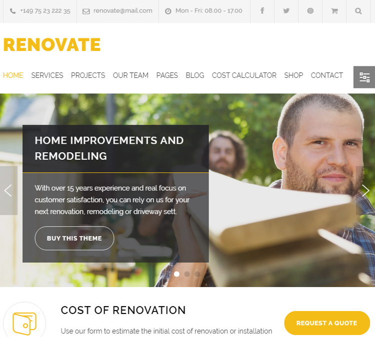 Renovate WordPress Theme Renovate WordPress Theme