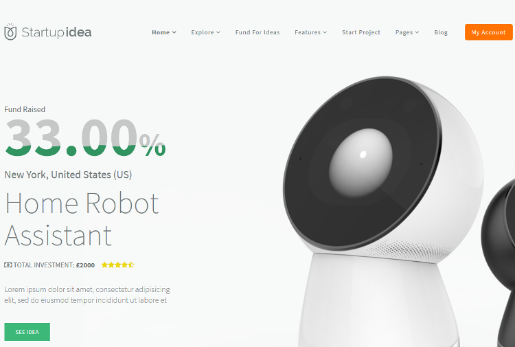 Startup Idea WordPress Theme
