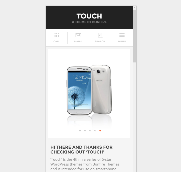 TOUCH WordPress Theme TOUCH WordPress Theme