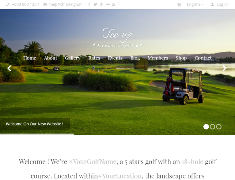 Tee Up WordPress Theme