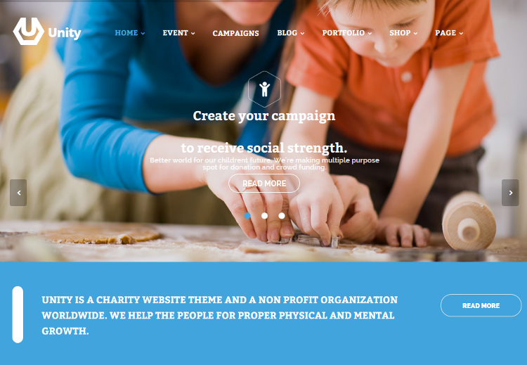 Unity WordPress Theme