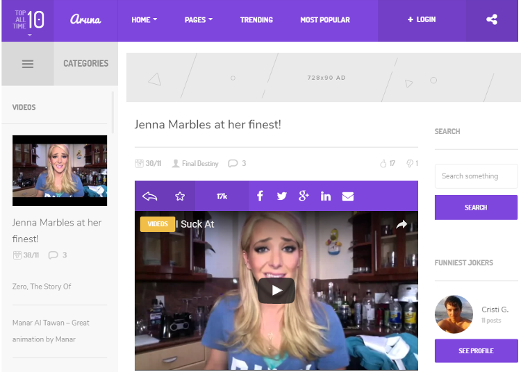 Aruna WordPress Theme