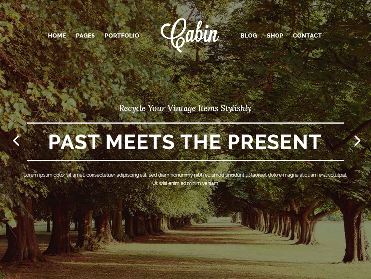 Cabin WordPress Theme Cabin WordPress Theme