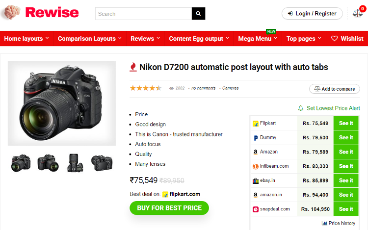 Compare prices for different vendors Compare prices for different vendors