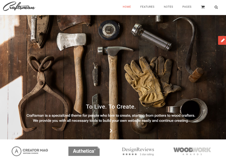 Craftsman WordPress Theme