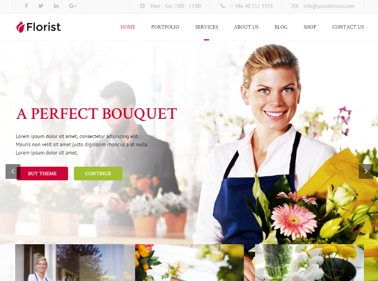 Florist WordPress Theme Florist WordPress Theme
