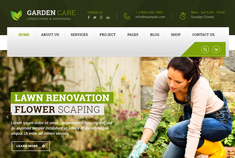 Garden Care WordPress Theme Garden Care WordPress Theme