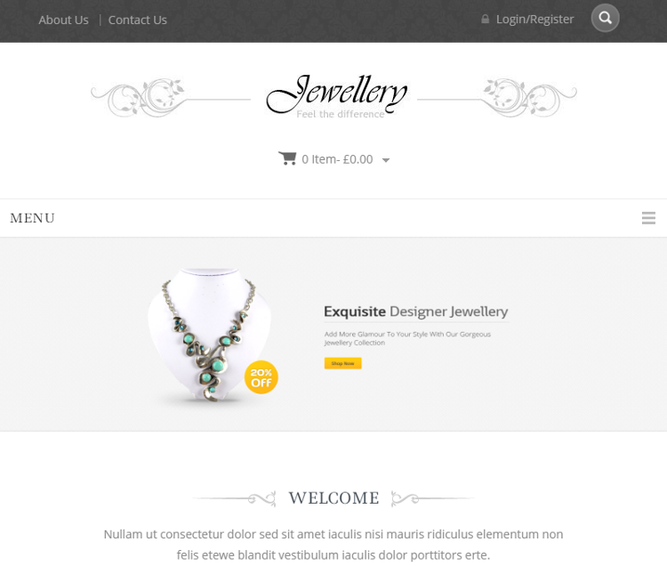 Jewellery WordPress Theme Jewellery WordPress Theme