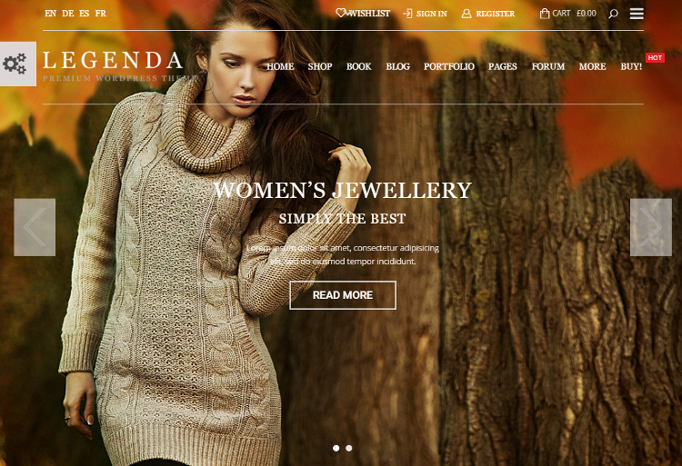 Legenda WordPress Theme - Fashion Legenda WordPress Theme - Fashion
