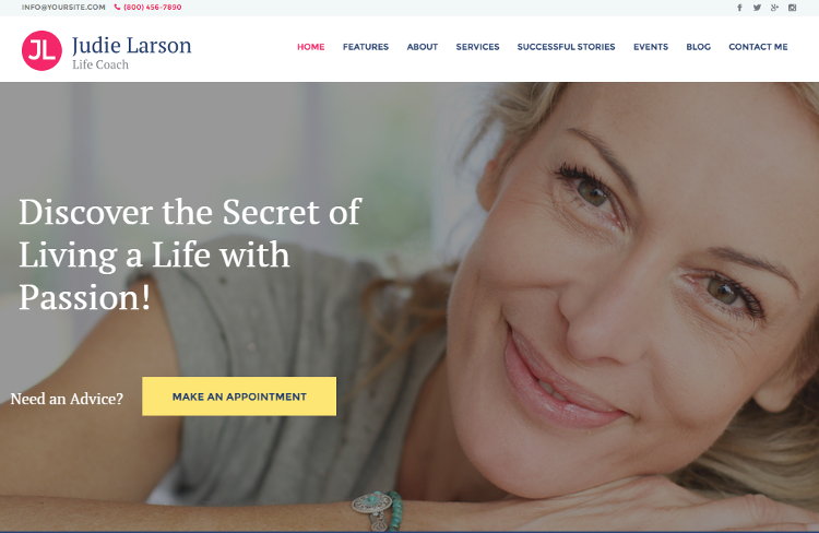 Life Coach WordPress Theme