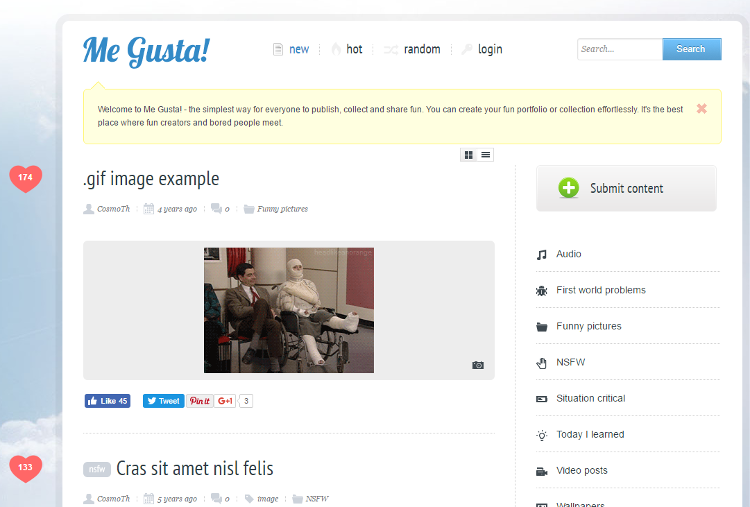Me Gusta WordPress Theme