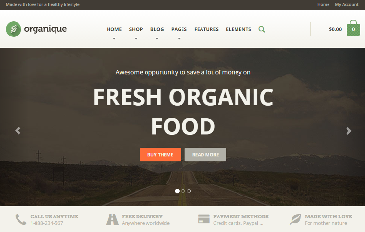 Organique WordPress Theme