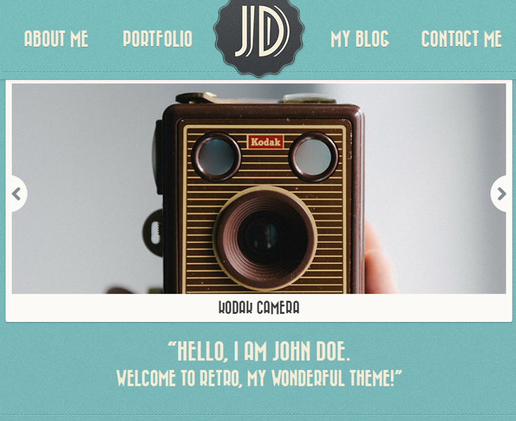 Retro Portfolio WordPress Theme Retro Portfolio WordPress Theme