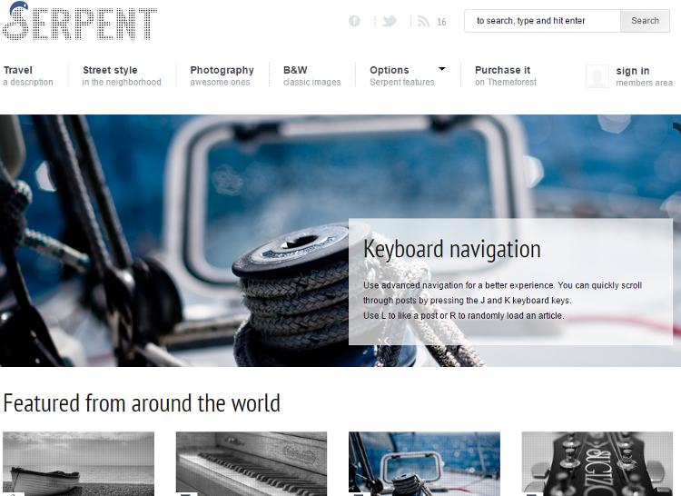 Serpent WordPress Theme