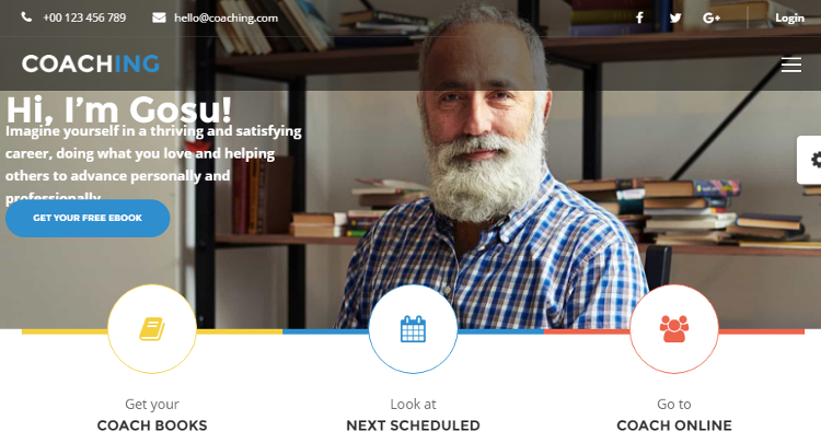 Speaker and Life Coach WordPress Theme