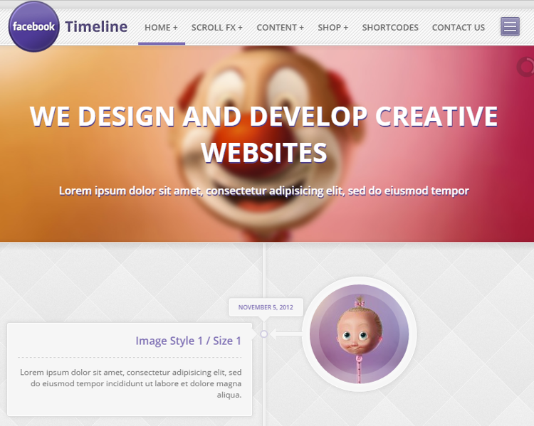 Timeline WordPress Theme