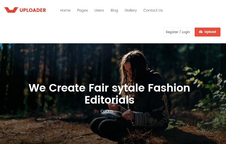 Uploader WordPress Theme