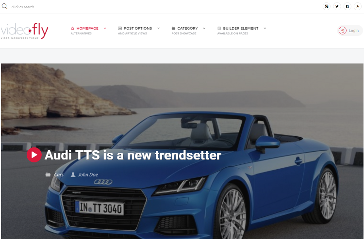Videofly WordPress Theme