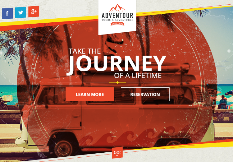 Adventour Pagewiz Landing Page Template